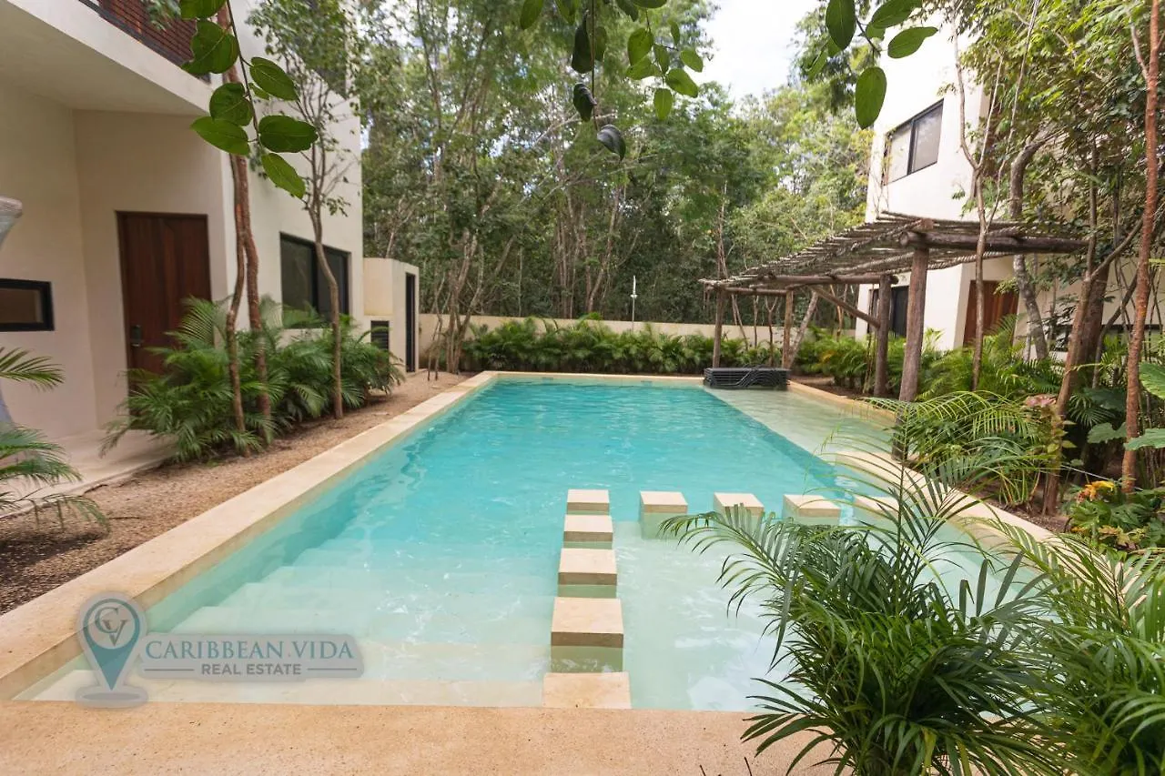 Gorgeous 3Bd/3.5Ba W/Private Pool In Aldea Zama! Apartment Tulum Mexico